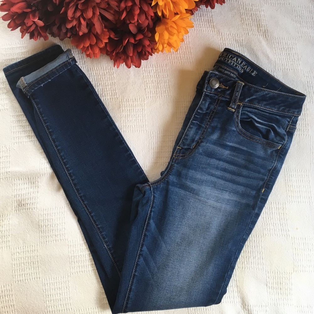 AE super x2 stretch hi-rise Jeggings